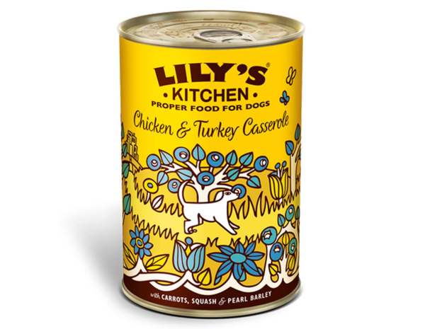 Lily's Kitchen Chicken & Turkey Casserole Wet Dog Food 400g