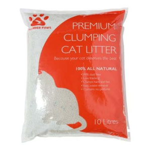 Thunder Paws 100% Natural Premium Unscented Clumping Cat Litter 10L